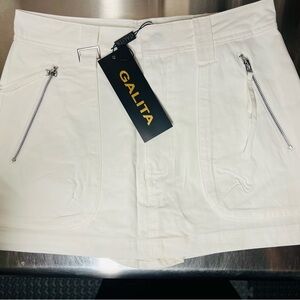 Galita White Mini Skirt